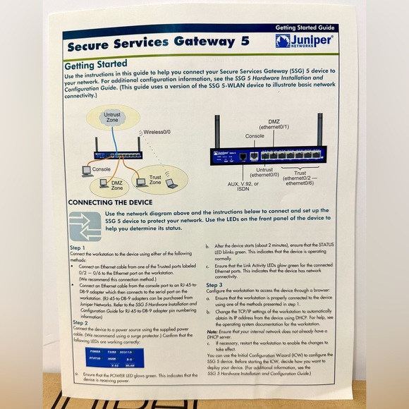 Juniper Networks Model SSG5-SB-10U 7-Port Security Firewall Appliance - Picture 13 of 13